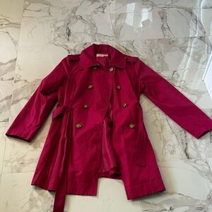 MICHAEL Michael Kors Fuchsia Trench Coat